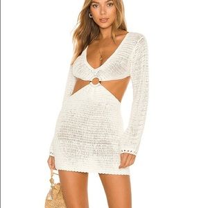 Olivia Crochet Dress Majorelle